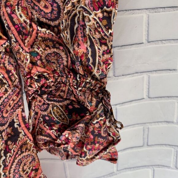 Anthro Maeve Miley Paisley Peasant Dress Size S - Picture 7 of 7